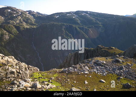 Le Parc National de Folgefonna, Odda, Norvège Banque D'Images