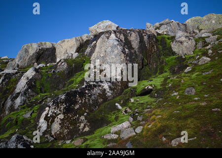 Le Parc National de Folgefonna, Odda, Norvège Banque D'Images