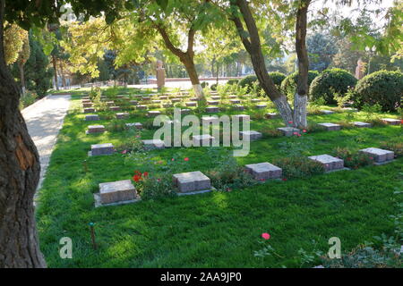 1 octobre 2019 - Tachkent (Ouzbékistan), flamme éternelle, Bratskiye Mogily Monument Banque D'Images