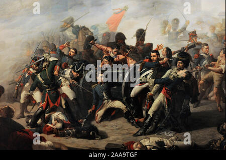 Luis Daoiz y Torres (1767-1808). Militaire espagnol. Mort de San Francisco et de la défense de Monteleon, Parc 1862. Détail. Peinture par Manuel Castellano (1826-1880). Musée d'histoire. Madrid. L'Espagne. Banque D'Images