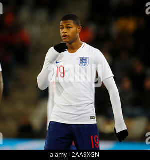 DOETINCHEM, 19-11-2019, le stade de Vijverberg, saison 2019 / 2020, match amical, l'Angleterre joueur U21 Rhian Brewster pendant le match Jong Oranje - Jong Engeland Banque D'Images