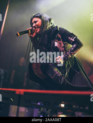 Lacuna Coil live at o2 novembre 2019 Manchester ritz Banque D'Images