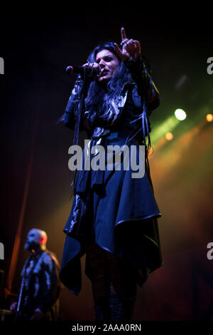 Lacuna Coil live at o2 novembre 2019 Manchester ritz Banque D'Images