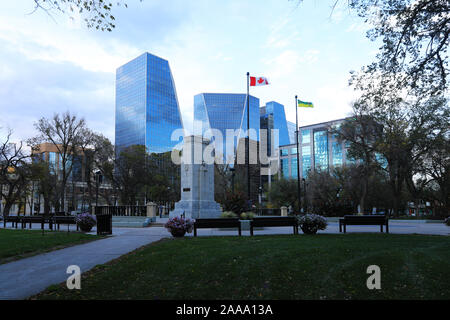 Un centre-ville de Regina, Canada view Banque D'Images