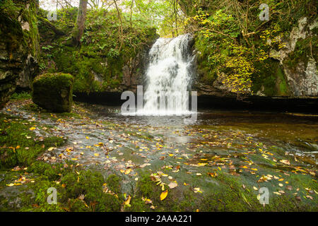 Gastack Beck tombe près du village de la dent dans le Yorkshire Dales National Park, England. Banque D'Images