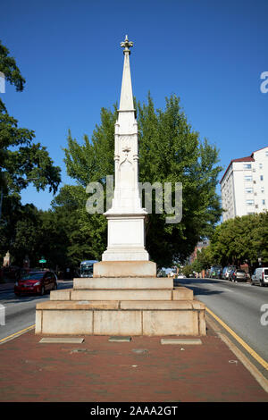 Confederate civil war memorial east Broad street Athens georgia usa Banque D'Images