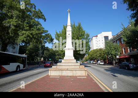 Confederate civil war memorial east Broad street Athens georgia usa Banque D'Images
