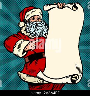 Caractère du Père Noël, Noël et Nouvel an Illustration de Vecteur