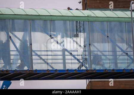 Hirtshals, Danemark, 20 Novembre 2019 : Le Port de la compagnie Colorline et l'arrivée des ferries au Danemark Banque D'Images