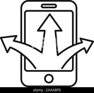 L'icône d'opportunité du smartphone. Smartphone occasion aperçu l'icône vecteur pour la conception web isolé sur fond blanc Illustration de Vecteur