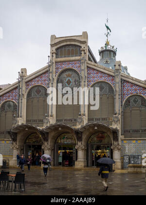 Valencia Mercat Central Banque D'Images