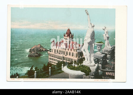 Dernière série Detroit Photographic Company roulement mentions légales. ; Cliff House de Sutro Heights, San Francisco, Californie Banque D'Images