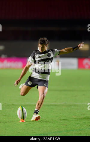 Sao Paulo, Brésil. 20 Nov, 2019. SÃO PAULO, SP - 20.11.2019 : BRASIL RUGBY CONTRE LES BARBARIANS - Pendant le Brésil Rugby contre les Barbarians. Stade Morumbi à Sao Paulo, SP. (Photo : Reinaldo Reginato/Fotoarena) Crédit : Foto Arena LTDA/Alamy Live News Banque D'Images