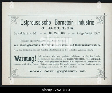 PAGE 15 livret, rempli avec des publicités ; TOUS EN ALLEMAND ; MENU DANS LE CENTRE avec une page séparée pour les vins et liqueurs ; ; MENU DU JOUR [détenus par] CAFE' IMPERIAL [at] FRANCFORT, ALLEMAGNE - Kaiserstrasse 13 (café) Banque D'Images