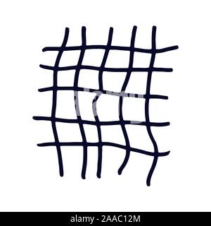 Grille dessiné à la main. Vector illustration. Les accidents vasculaires cérébraux de l'encre et marqueur. Illustration de Vecteur