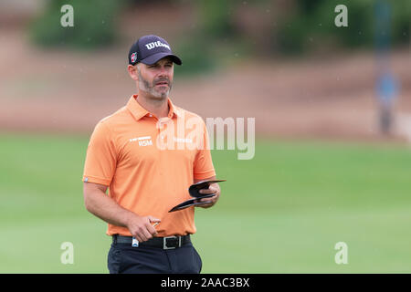 Dubaï, Émirats arabes unis. 21 Nov, 2019. Paul Waring de l'Angleterre à la ronde 1 au cours de la DP World Tour Championship à Jumeirah Golf Estates, Dubai, Émirats arabes unis le 21 novembre 2019. Photo de Grant l'hiver. Usage éditorial uniquement, licence requise pour un usage commercial. Aucune utilisation de pari, de jeux ou d'un seul club/ligue/dvd publications. Credit : UK Sports Photos Ltd/Alamy Live News Banque D'Images