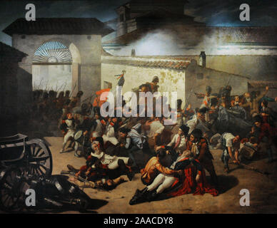 Pedro Velarde (1779-1808). Militaire espagnol. Mort de Velarde sur la deuxième de mai 1808, 1864. Peinture par Manuel Castellano (1826-1880). Musée d'histoire. Madrid. L'Espagne. Banque D'Images