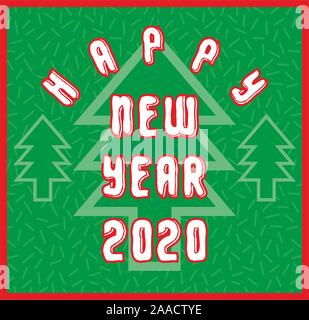 Bonne Année 2020 Noël fond vecteur. Illustration de Vecteur