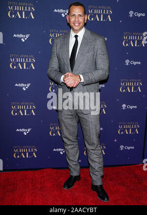 MANHATTAN, NEW YORK CITY, NEW YORK, USA - 20 NOVEMBRE : l'arrêt-court au Baseball Alex Rodriguez arrive à la 29e assemblée annuelle tenue au Gala d'achille Cipriani South Street le 20 novembre 2019 à Manhattan, New York City, New York, United States. (Photo de William Perez/Image Press Office) Banque D'Images