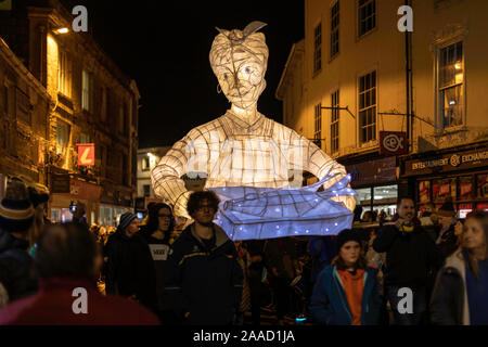 Truro Ville des Lumières est un festival majeur dans la ville de Truro à Cornwall. Chaque année, elle attire environ 30 000 personnes, Banque D'Images