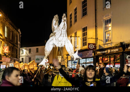 Truro Ville des Lumières est un festival majeur dans la ville de Truro à Cornwall. Chaque année, elle attire environ 30 000 personnes, Banque D'Images