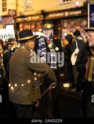 Truro Ville des Lumières est un festival majeur dans la ville de Truro à Cornwall. Chaque année, elle attire environ 30 000 personnes, Banque D'Images