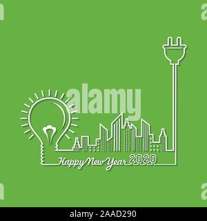 Illustration du message d'accueil pour l'année 2020 nouveau stock vector Illustration de Vecteur