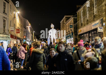 Truro Ville des Lumières est un festival majeur dans la ville de Truro à Cornwall. Chaque année, elle attire environ 30 000 personnes, Banque D'Images