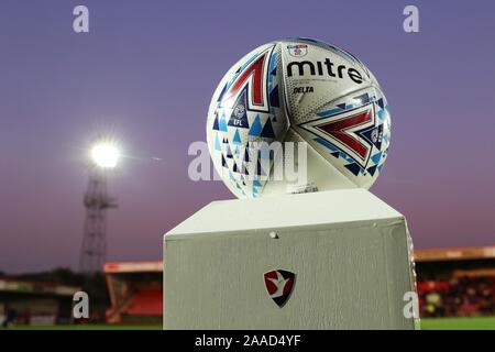 Cheltenham Town FC v Bradford City FC au stade des roches Jonny, Whaddon Road (Sky Bet League deux - 17 septembre 2019) - Photo par Antony Thompson Banque D'Images