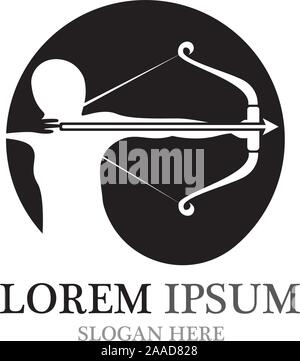 Archer Logo design inspiration Illustration de Vecteur