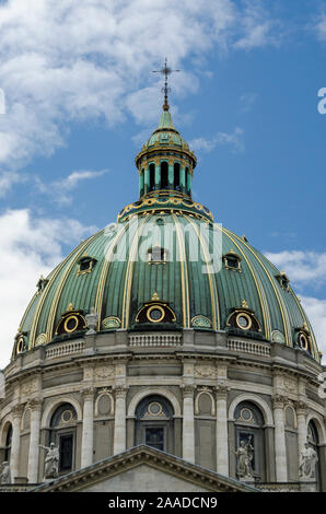 Toit Dome de Frederick's Church à Copenhague, Danemark Banque D'Images