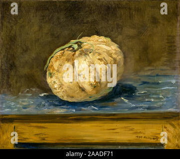 Edouard Manet, le melon, la nature morte, peinture, circa 1880 Banque D'Images