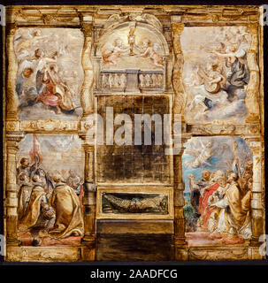 Peter Paul Rubens, l'Adoration de l'Eucharistie, peinture, vers 1626 Banque D'Images