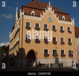 Das Rathaus (hôtel de ville) Donauwörth, Bavière, Allemagne Banque D'Images