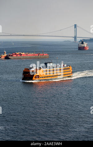 Le Staten Island Ferry est un des derniers vestiges de l'ensemble d'un système de ferry à New York City Banque D'Images