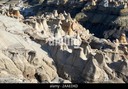 Bisti Badlands De-Na-Zin rock formations in New Mexico, USA Banque D'Images