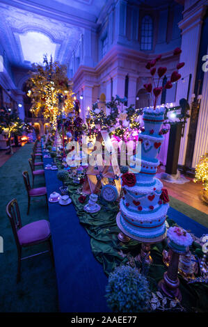 Blenheim Palace, Oxfordshire, UK. 21 novembre 2019. Alice au Pays des Merveilles exposition 'Alice dans le Palace" à Blenheim Palace dans le cadre de leur célébration de Noël. Andrew Walmsley/Alamy Live News Banque D'Images