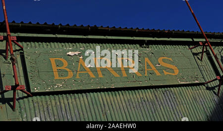 Green Barras signe, les Barras, Gallowgate, East End, Glasgow, Écosse, Royaume-Uni, G1 5DX Banque D'Images