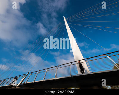 Pont de Christchurch, Christchurch Meadows, Caversham, Reading, Berkshire, Angleterre, RU, FR. Banque D'Images