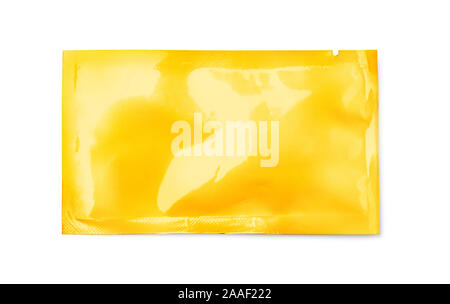 Shampooing bag isolated on white with clipping path Banque D'Images