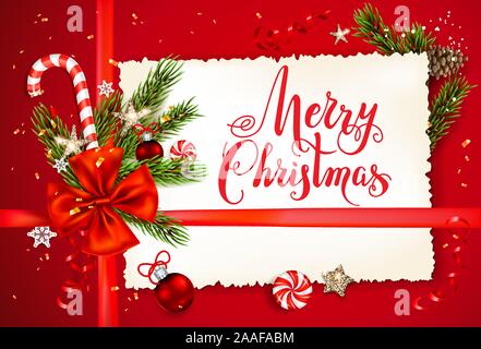 Arrière-plan de fête avec des décorations de fête Illustration de Vecteur