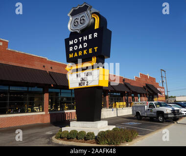 Mother road market food hall sur la Route 66 dans la région de Tulsa Oklahoma Banque D'Images