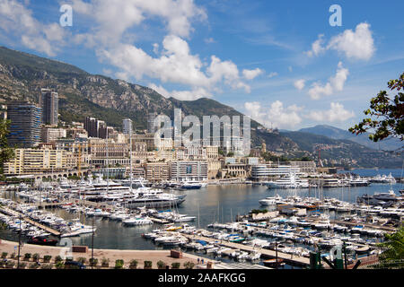 Port Hercule marina Monte Carlo Monaco Banque D'Images