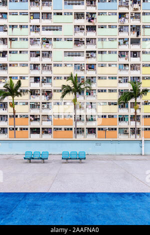 Le Choi Hung Estate à Hong Kong Banque D'Images