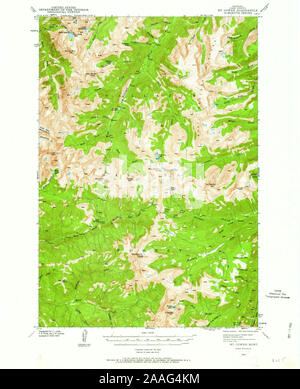 Carte TOPO USGS Montana Mt Mt Cowen 2681631940 Restauration 62500 Banque D'Images