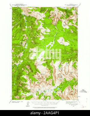 Carte TOPO USGS Montana Mt Mt Douglas 2681681941 Restauration 62500 Banque D'Images