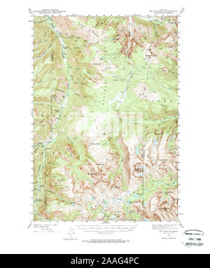 Carte TOPO USGS Montana Mt Mt Douglas 2681701941 Restauration 62500 Banque D'Images