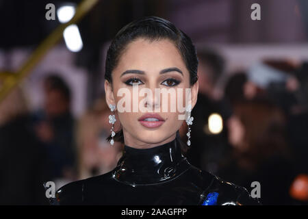Naomi Scott assiste à la Charlie's Angels Première au Curzon Mayfair à Londres. Banque D'Images