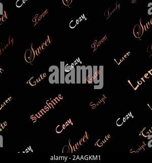 Scribble transparente motif avec uncarefully mots écrits. Motif répétitif. Illustration de Vecteur