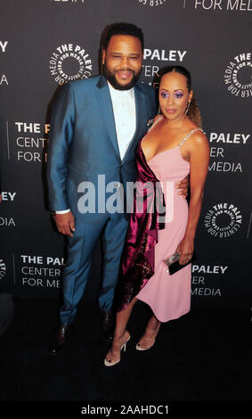 Los Angeles, Californie, USA 21 novembre 2019 Anthony Anderson acteur et actrice Essence Atkins assister à la Paley Center for Media's La Paley Distinctions : un hommage particulier à la comédie à la télévision Legends le 21 novembre 2019 à l'hôtel Beverly Wilshire Hotel à Beverly Hills, Californie, USA. Photo de Barry King/Alamy Live News Banque D'Images